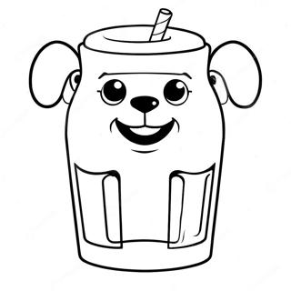 Pagina da Colorare di un Tumbler Stanley | pagina da colorare Bicchiere Stanley
