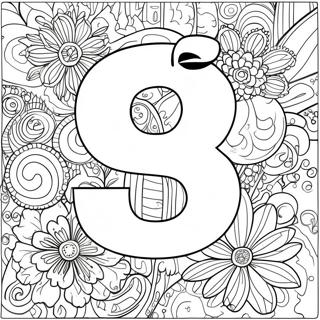 Pagina da Colorare Numero 9 | pagina da colorare Numero 9