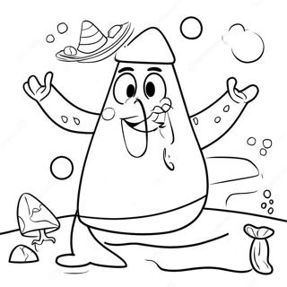 Pagina da Colorare di Patrick Star | pagina da colorare Patrick Stella