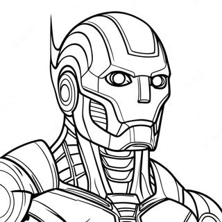 Pagina da colorare di Ultron | pagina da colorare Ultron