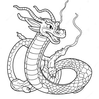 Drago Shenron da Colorare | pagina da colorare Shenron