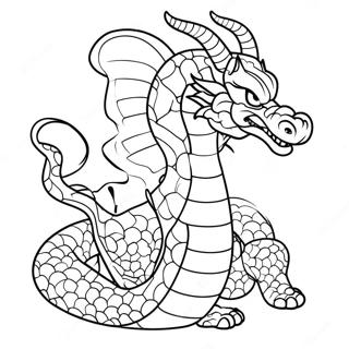 Maestoso Shenron da Colorare | pagina da colorare Shenron