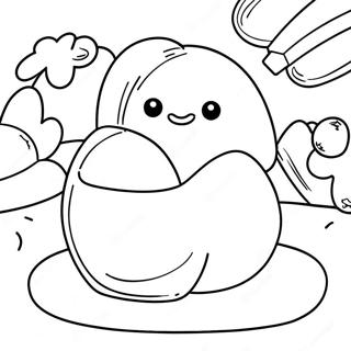 Pagina da Colorare Mochi | pagina da colorare Mochi