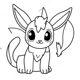 Pagina da Colorare Glaceon | pagina da colorare Glaceon