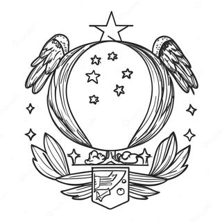 Bandiera Nazionale delle Filippine Pagina da Colorare | pagina da colorare Filippine