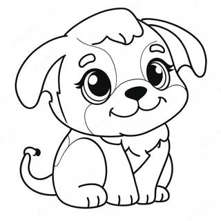 Pagina da Colorare di un Carino Cucciolo BSD | pagina da colorare BSD