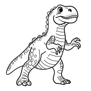Pagina da Colorare di un T Rex | pagina da colorare T Rex