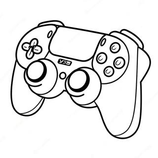 Pagina da Colorare del Controller PS5 | pagina da colorare Controller PS5