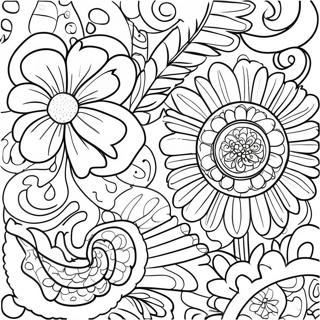 Pagina da Colorare delle Trame di Satin e Chenille | pagina da colorare Satin e Chenille