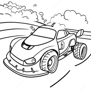 Macchine RC che corrono in pista da colorare | pagina da colorare Auto RC
