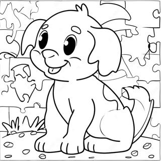 Pagina da Colorare di Animali Colorati del Puzzle | pagina da colorare Puzzle