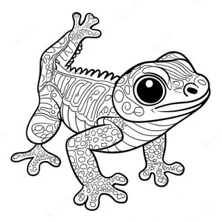 Pagina da Colorare di Gecko | pagina da colorare Gecko