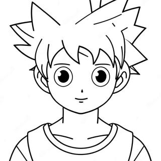 Pagina da Colorare di Killua | pagina da colorare Killua