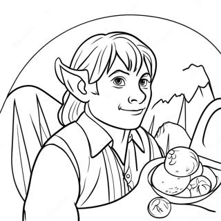 Pagina da Colorare Hobbit | pagina da colorare Hobbit