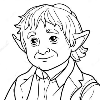 Pagina da Colorare Avventura di Bilbo Baggins | pagina da colorare Hobbit