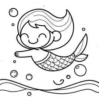 Ragazzo Sirena Pagine da Colorare