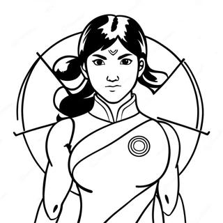 Pagina da Colorare Korra | pagina da colorare Korra