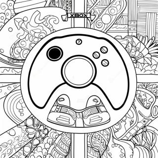 Pagina da Colorare del Logo Xbox | pagina da colorare Xbox