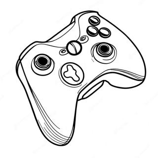 Pagina da Colorare Divertente del Controller Xbox | pagina da colorare Xbox