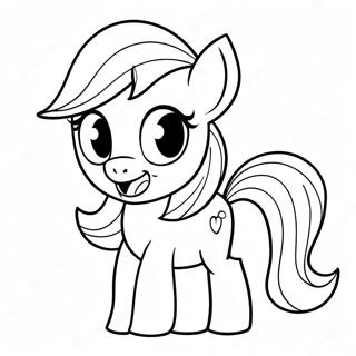 Pagina da Colorare di Applejack con un Sorriso Luminoso | pagina da colorare Applejack