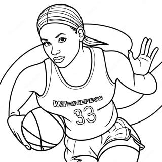 Pagina da Colorare della WNBA | pagina da colorare WNBA