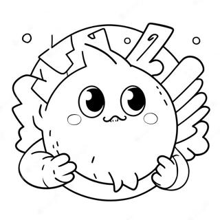 Pagina da colorare del logo Class Dojo | pagina da colorare Class Dojo