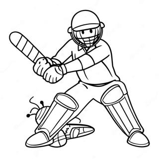 Grillo Pagine da Colorare | pagina da colorare Cricket
