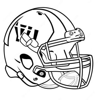 Giocatore di Football BYU in Azione da Colorare | pagina da colorare BYU