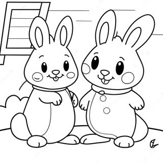 Pagina da Colorare di Max e Ruby | pagina da colorare Max e Ruby