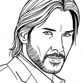 Pagina da Colorare di John Wick | pagina da colorare John Wick
