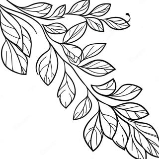 Pagina da Colorare Ramo Foglioso | pagina da colorare Ramo