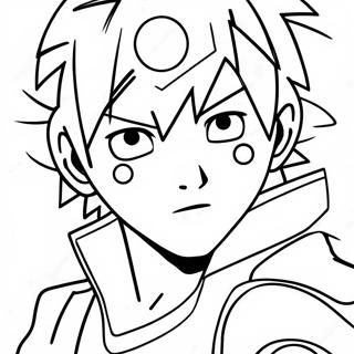 Minato con Rasengan da colorare | pagina da colorare Minato