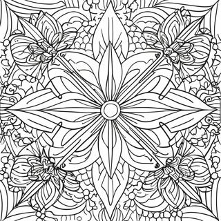 Pagina da Colorare Simmetria Geometrica | pagina da colorare Simmetria