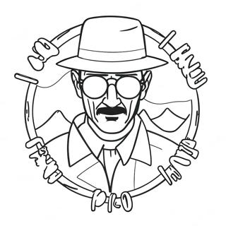 Pagina da Colorare del Logo di Breaking Bad | pagina da colorare Breaking Bad