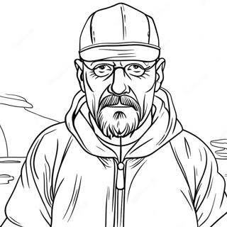 Walter White in Tuta Antinfortunistica Pagina da Colorare | pagina da colorare Breaking Bad