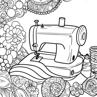Pagina da Colorare di Cucito | pagina da colorare Cucito
