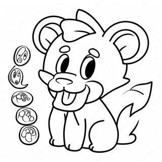 Pagina da Colorare Personaggio Mangle | pagina da colorare Mangle