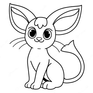Pagina da Colorare Espeon | pagina da colorare Espeon