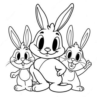 Pagina da Colorare Bugs Bunny e Amici | pagina da colorare Warner Bros