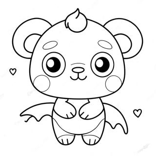 Pagina da Colorare del Personaggio Pupla Carino | pagina da colorare Pupla