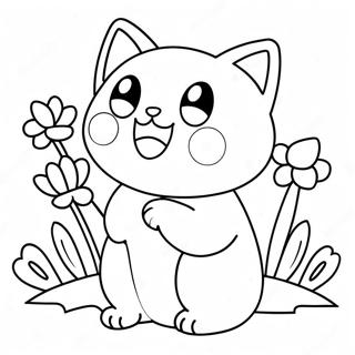 Gatto Pokemon Pagine da Colorare