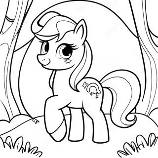 Sunset Shimmer Ragazza Equestria Pagine da Colorare