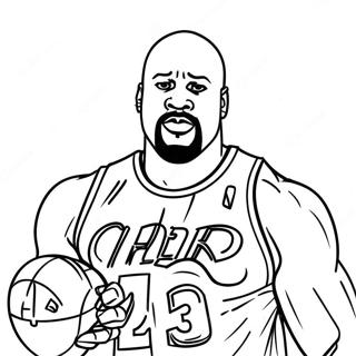 Pagina da Colorare Shaq | pagina da colorare Shaq