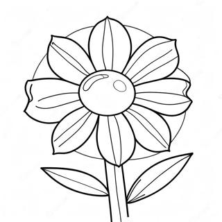 Pagina da Colorare del Fiore Sundrop Luminoso | pagina da colorare Sundrop