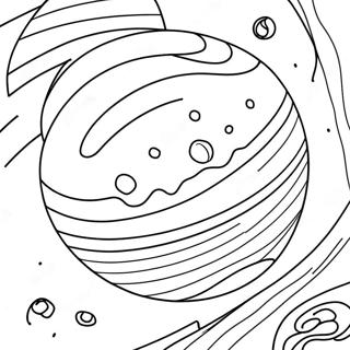 Pagina da Colorare del Pianeta Giove | pagina da colorare Giove