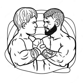 Pagina da Colorare UFC | pagina da colorare UFC