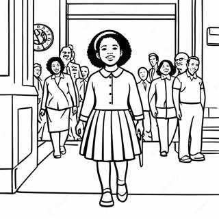 Ruby Bridges Pagine da Colorare