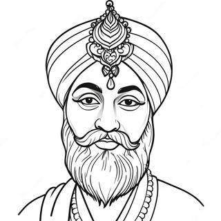 Pagina da Colorare Sikh | pagina da colorare Sikh