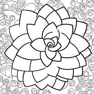 Pagina da Colorare di Piante Succulente | pagina da colorare Succulente