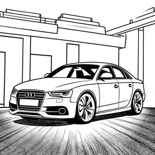 Pagina da Colorare dell'Audi | pagina da colorare Audi